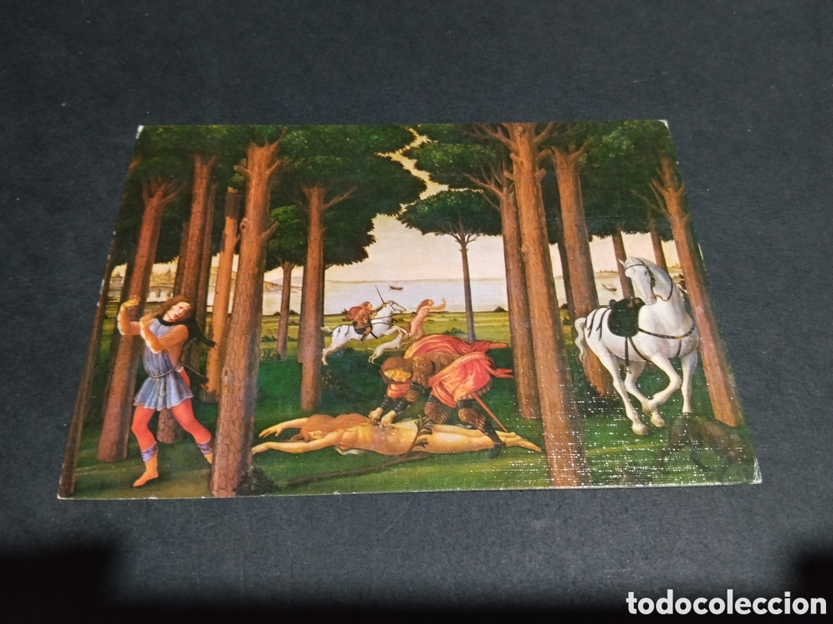 Postales: Postal arte dibujo Botticelli