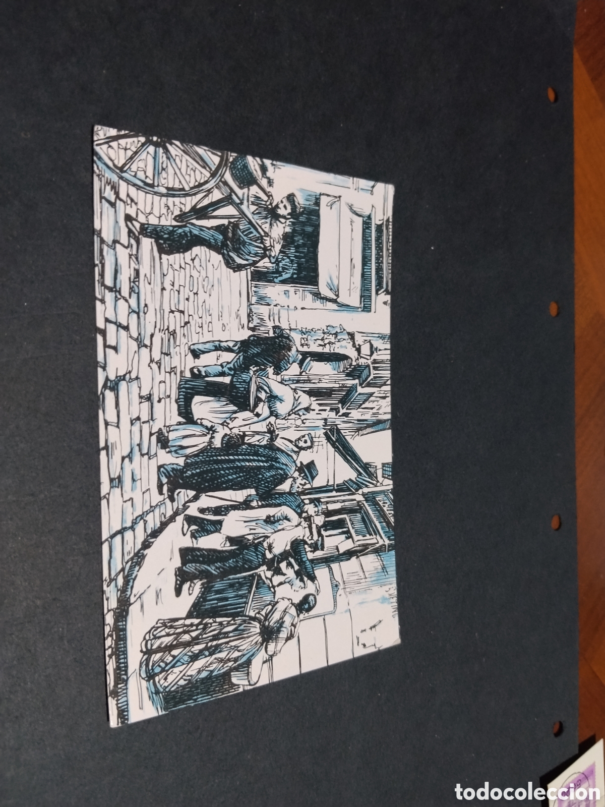 Postales: Postal arte la confronta de billetes