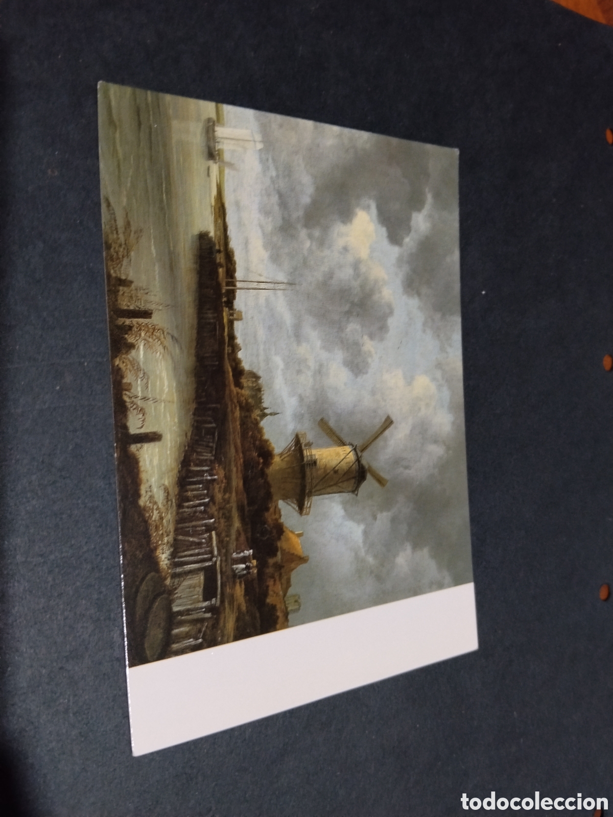 Postales: Postal arte dibujo molino Holanda