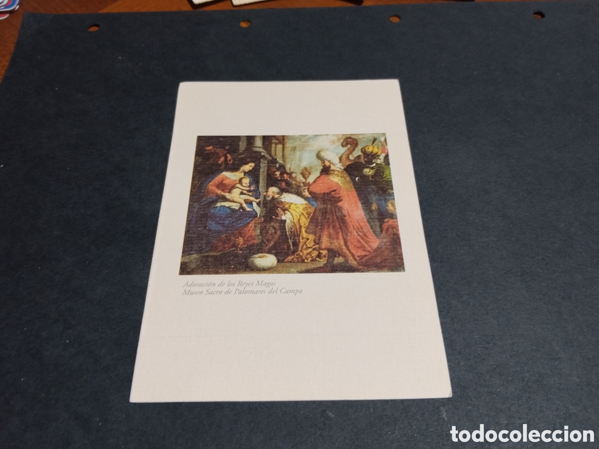Postales: Postal arte religioso villancico popular de Palomares del Campo