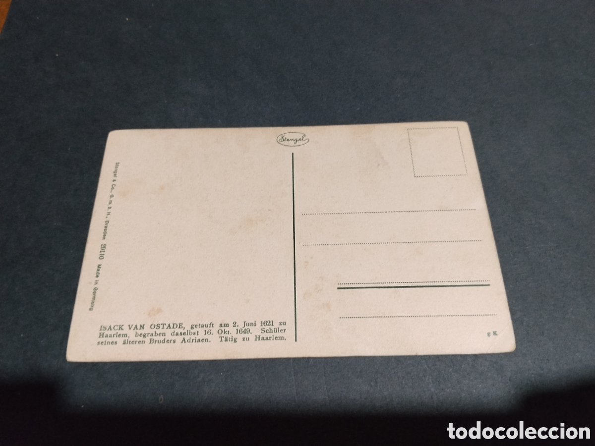 Postales: Postal antigua arte isack van ostade - Foto 2
