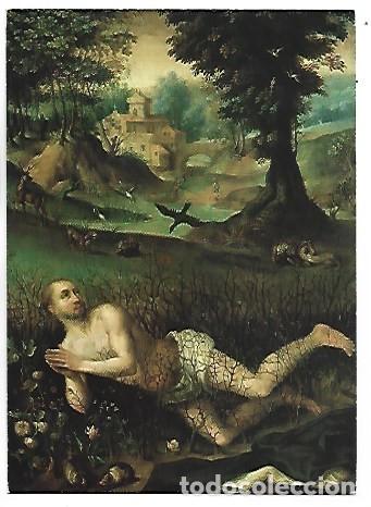 Postales: &rdquo; SANT BENET ENTRE ELS ESBARZERS - SAINT BENEDICT ON THE BRAMBLES &rdquo;.- (J. BRUEGEL).-MUSEO MONTSERRAT