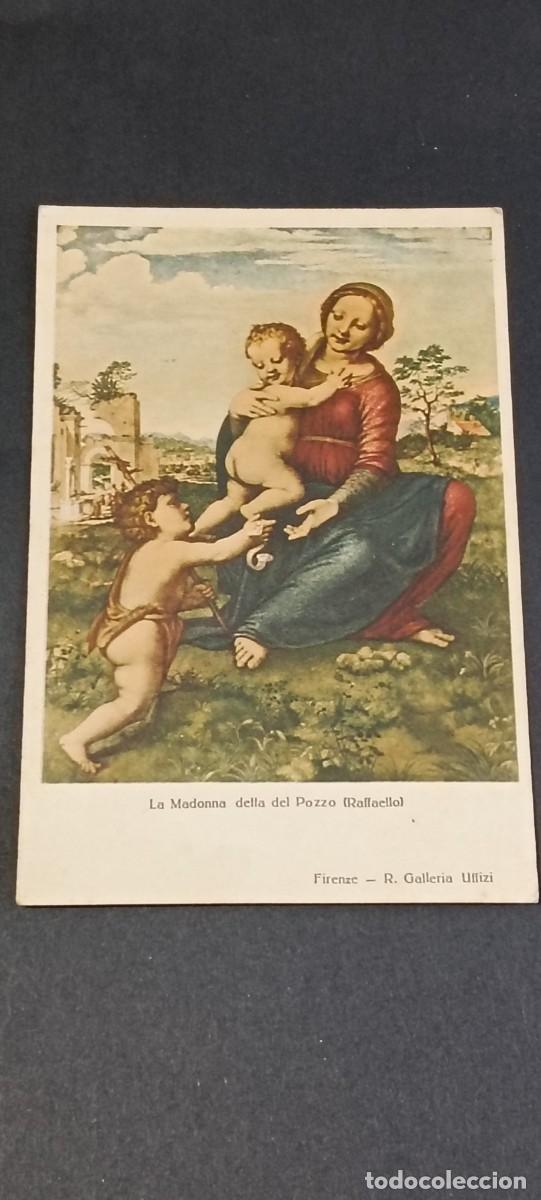 Postales: Antigua tarjeta postal de arte - La Madonna della del Pozzo (Raffaello) - Firenze, R. Galleria Uffiz