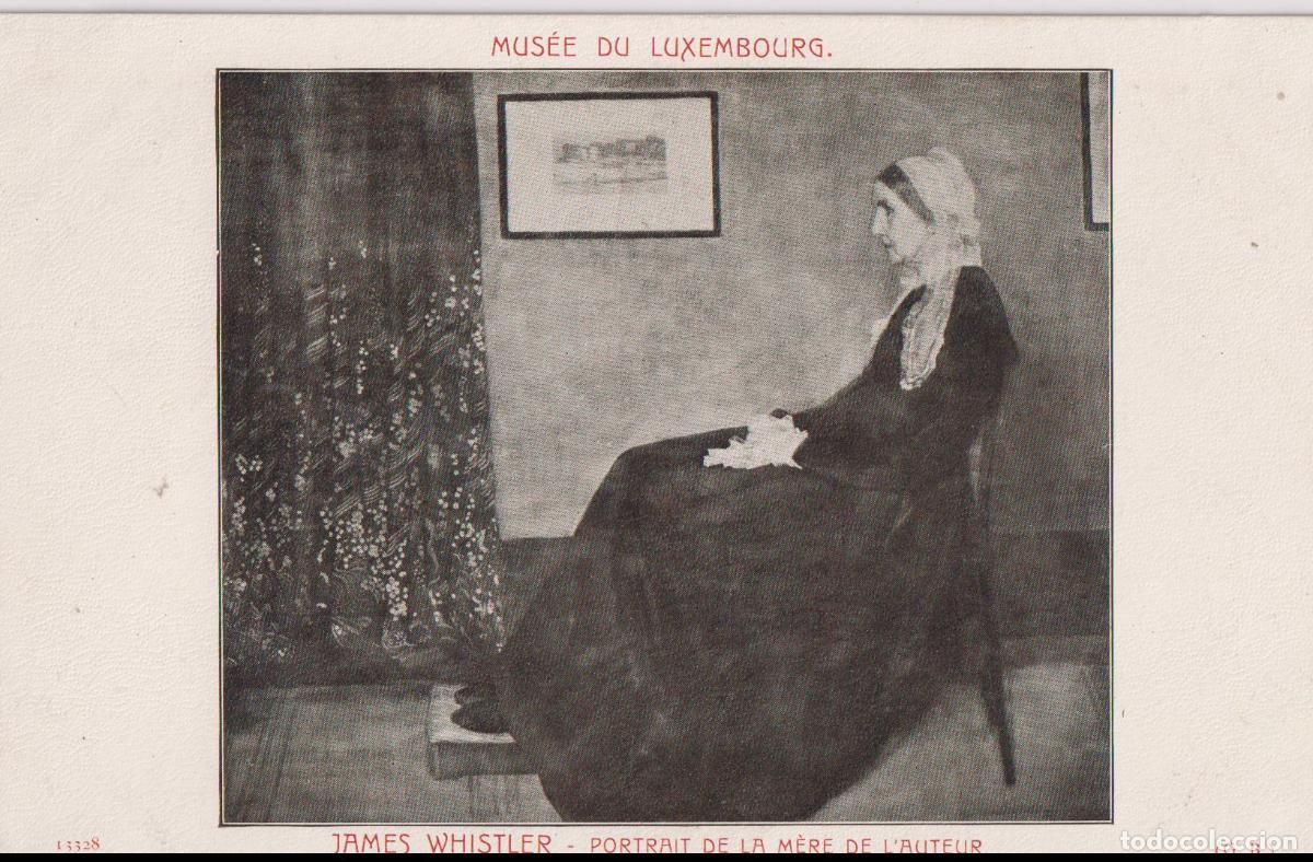 Postales: POSTAL DE LA OBRA DE JAMES WHISTLER, RETRATO DE LA MADRE DEL AUTOR &ndash; MUS&Eacute;E LUXEMBOURG - S/C