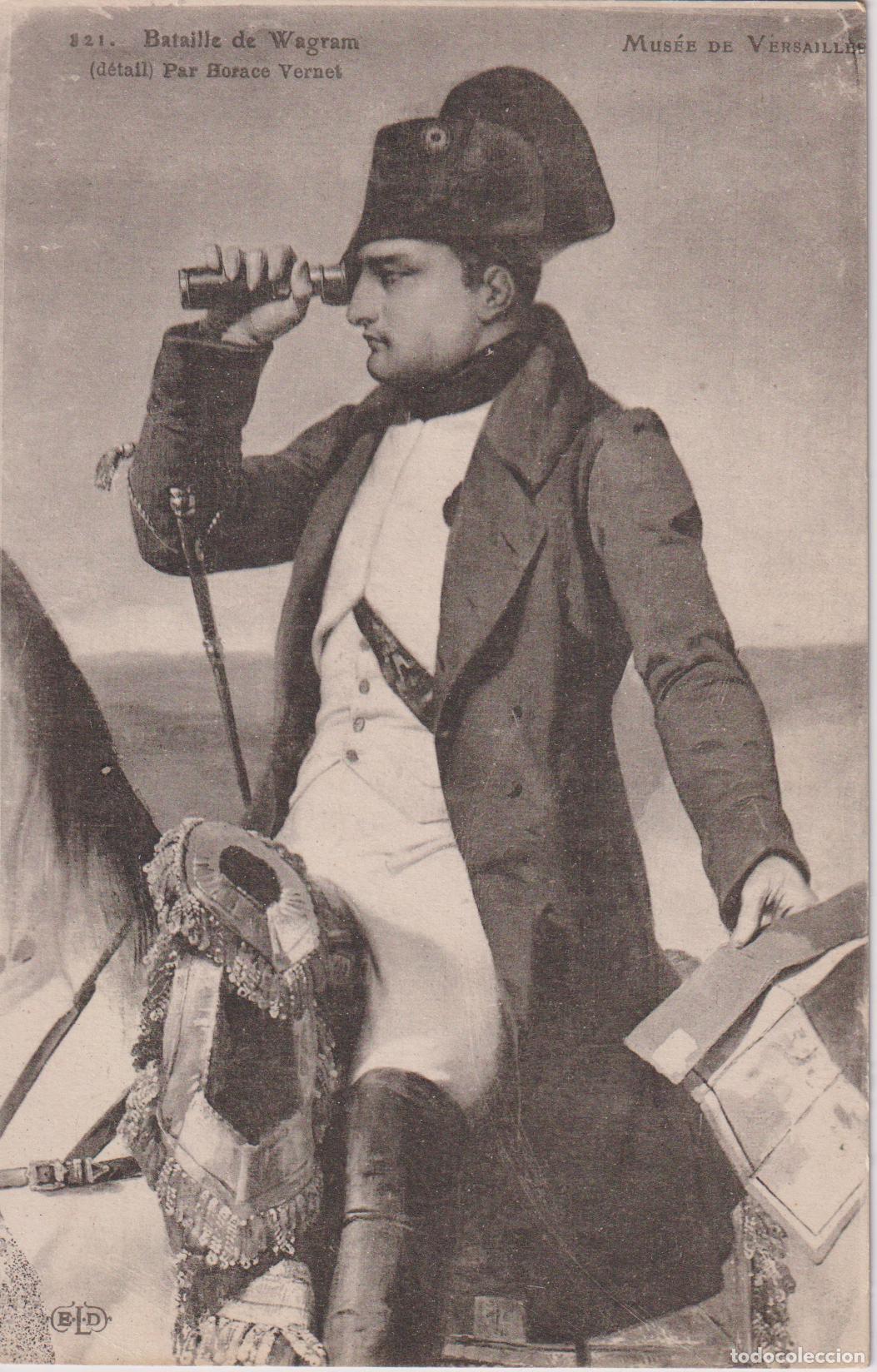 Postales: POSTAL DE LA OBRA DE HORACE VERNET, BATALLA DE WAGRAM - MUSEO DE VERSALLES - ESCRITA