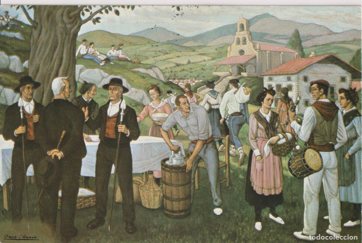 Postales: POSTAL DE LA OBRA DE JOS&Eacute; ARRUE VALLE, MESA DE LA AUTORIDAD &ndash; POSTALARTE N&ordm;9 &ndash; CIRCULADA