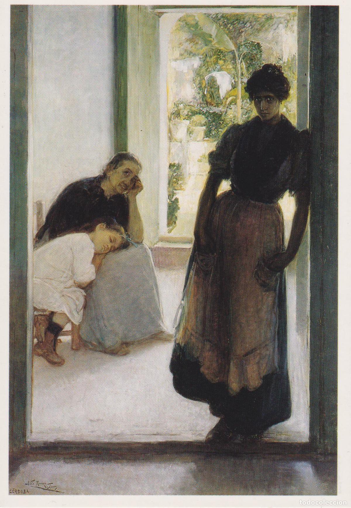 Postales: POSTAL DE LA OBRA DE ROMERO DE TORRES, MAL DE AMORES (1905) &ndash; ELECTA &ndash; S/C