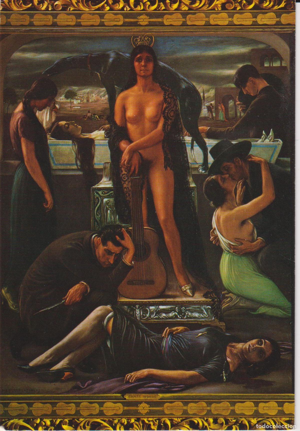 Postales: POSTAL DE LA OBRA DE ROMERO DE TORRES, CANTE HONDO &ndash; MUSEO ROMERO DE TORRES &ndash; S/C