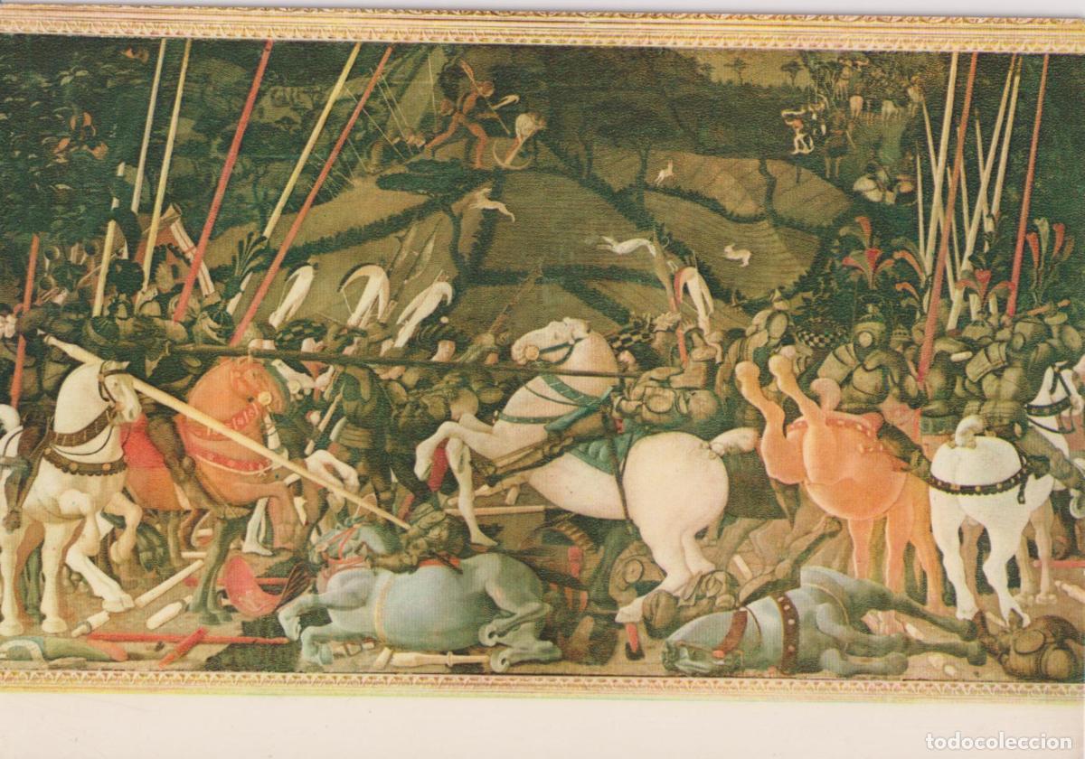 Postales: POSTAL DE LA OBRA DE PAOLO UCCELLO, BATTAGLIA &ndash; GALLERIA UFFIZI 484 &ndash; S/C