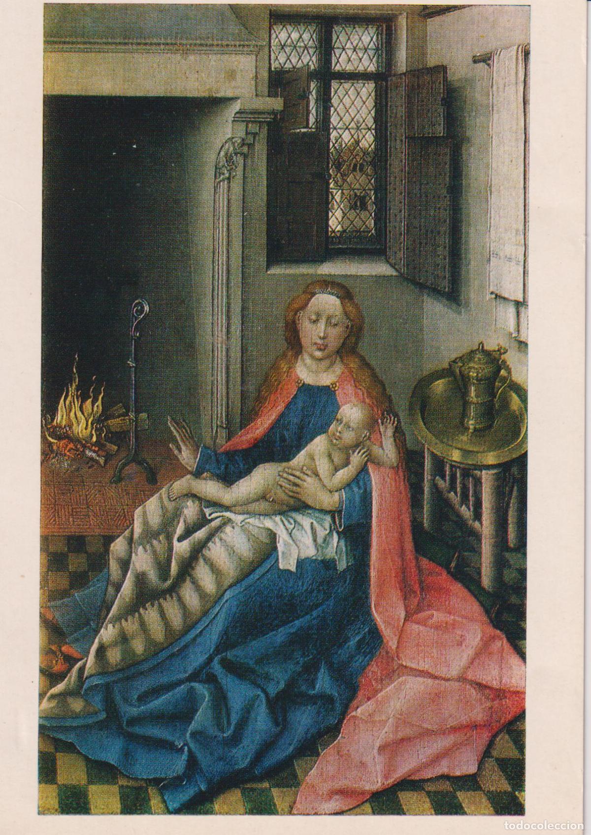 Postales: POSTAL DE LA OBRA DE ROBERT CAMPIN, VIRGEN CON EL NI&Ntilde;O &ndash; BELLAS ARTES, MOSCU &ndash; S/C