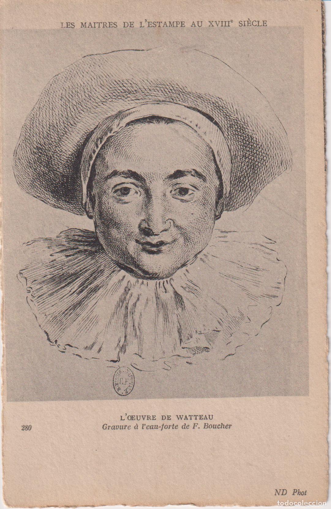 Postales: POSTAL DE LA OBRA DE FRAN&Ccedil;OIS BOUCHER, CABEZA DE PERSONAJE DE LA OBRA DE ANTOINE WATTEAU &ndash; ND PHOT.