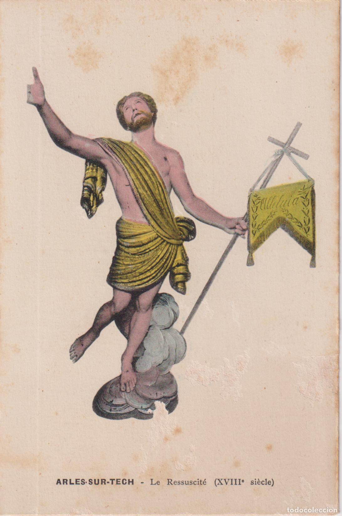 Postales: ESTAMPA RELIGIOSA ANTIGUA - ARLES-SUR-TECH - LE RESSUSCIT&Eacute; (S.XVIIIE) &ndash; R.DURAND &ndash; S/C