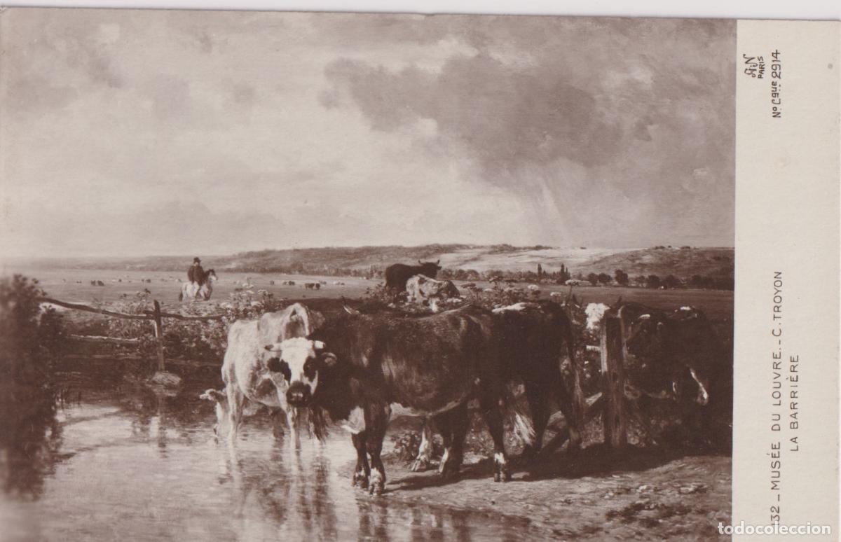 Postales: POSTAL DE LA OBRA DE CONSTANT TROYON, LA BARRI&Egrave;RE &ndash; AN PARIS 2914 &ndash; S/C