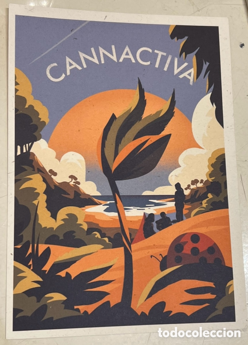 Postales: Postal. CANNACTIVA. Ilustraci&oacute;n Pep Boatella. 2022.
