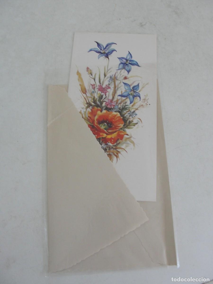 Postales: CON SOBRE ADJUNTO - 17 X 11 CMS - DIPTICO CEDOSA FISA - FLORES - A ESTRENAR A&Ntilde;OS 70