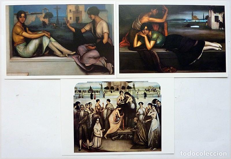 Postales: 3 POSTALES JULIO ROMERO DE TORRES - MUSEO CARMEN THYSSEN - 2013 - NUEVAS