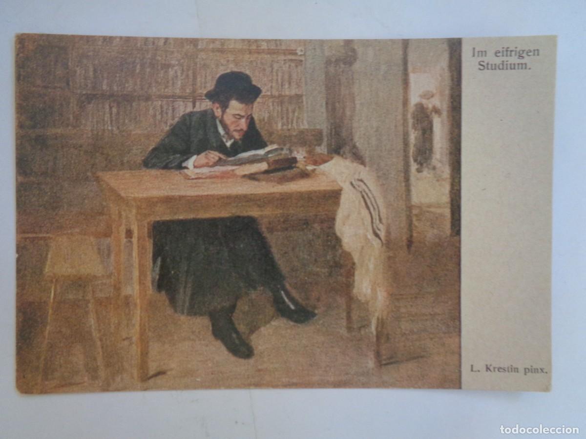 Postales: POSTAL PINTURA DE L. KRESTIN : JUDIO ESTUDIANDO . REEDICION HISTORIA GRAFICA DEL SIGLO XX
