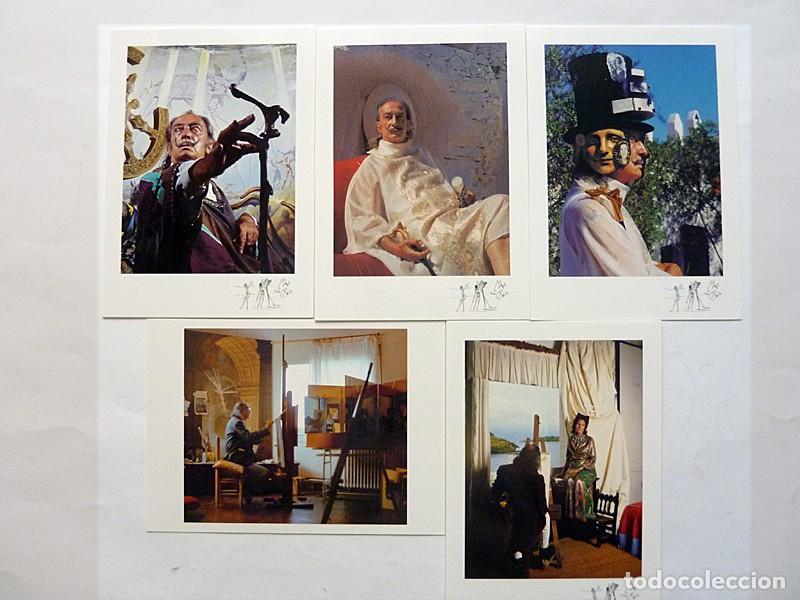 Postales: 5 POSTALES DE SALVADOR DAL&Iacute; - FOTOGRAF&Iacute;AS DE MARC LACROIX - TRIANGLE - NUEVAS