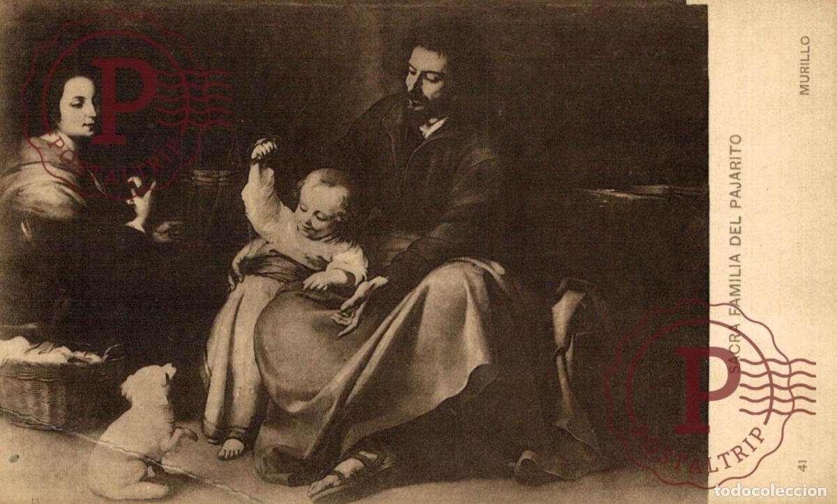 Postales: ARTE. MURILLO, Sacra Familia Del Pajarito. ESPA&Ntilde;A ESPAGNE SPAIN