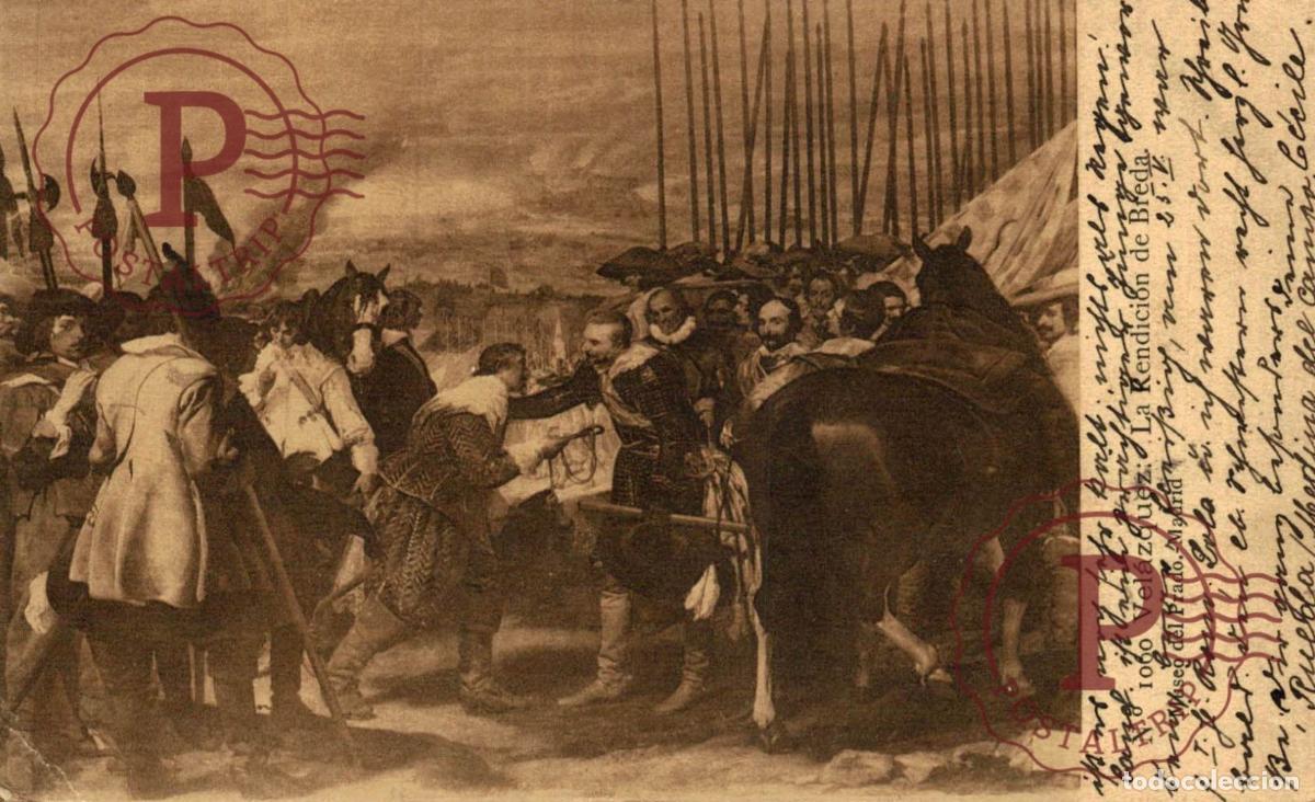 Postales: ARTE. VEL&Aacute;ZQUEZ, La Rendici&oacute;n De Breda. ESPA&Ntilde;A ESPAGNE SPAIN