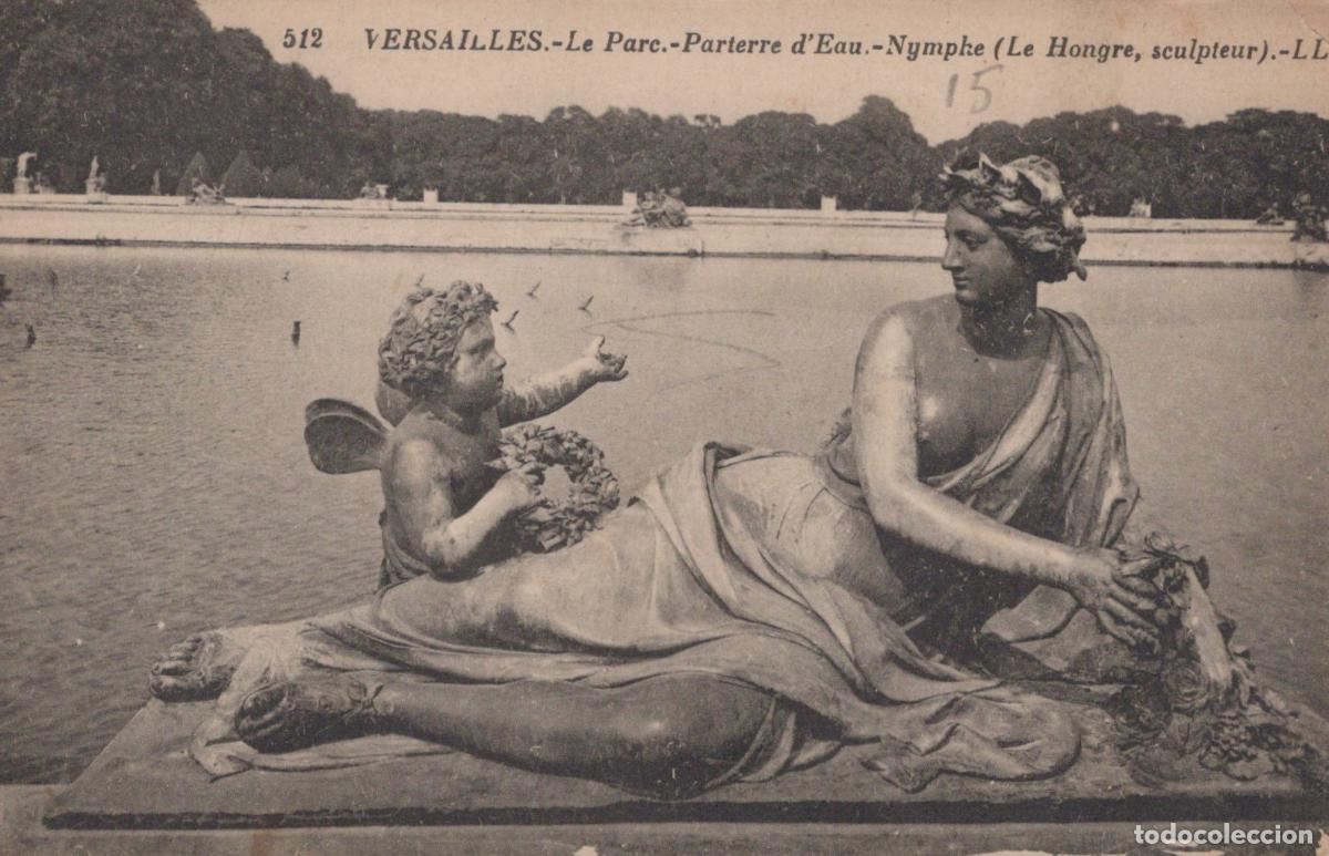 Postales: France Versailles &Icirc;le de Sculpture Nymphe le Hongre Parc *YAB745