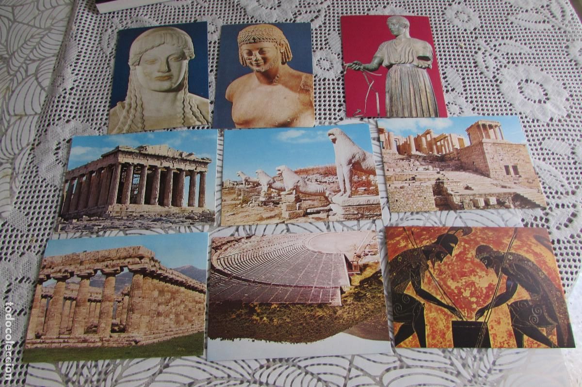 Postais: 9 POSTALES ARTE GRIEGO