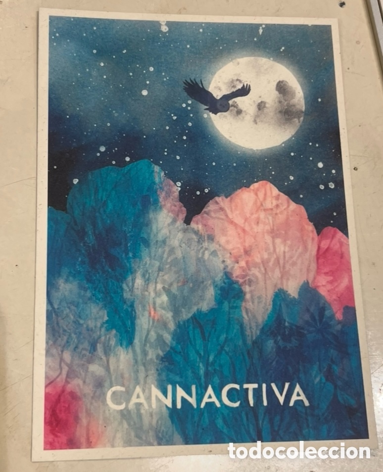 Postales: Postal. CANNACTIVA. Ilustraci&oacute;n Carmela Caldart. 2022.