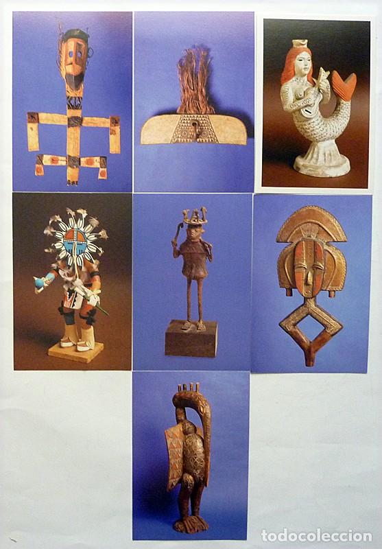 Postales: 6 POSTALES DE OBjETOS &Eacute;TNICOS - FUNDACI&Oacute;N GRANELL - PACK &rdquo;SOPA COLECCION &Eacute;TNICA&rdquo; - DESCATALOGADO