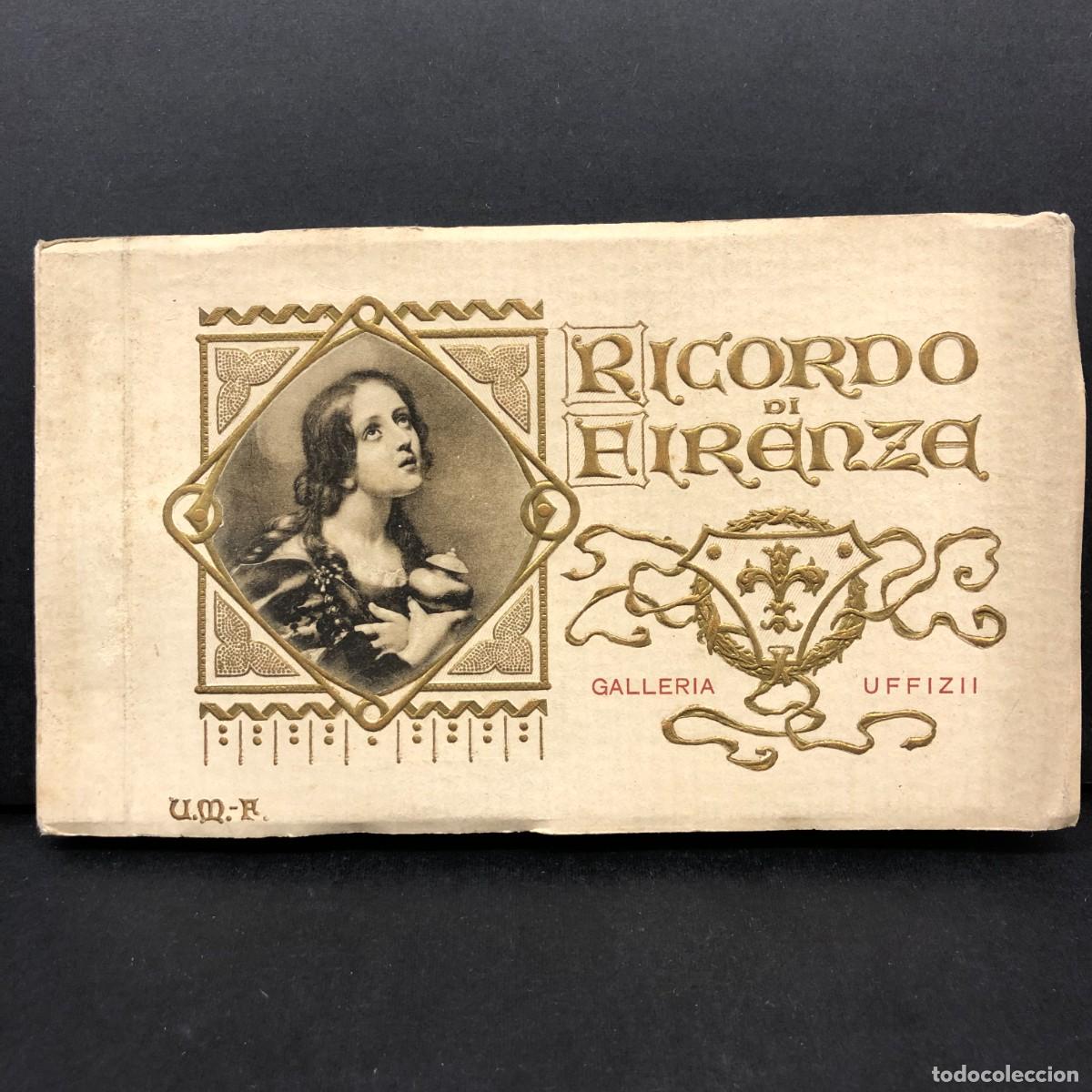 Postales: RICORDO DI FIRENZE - GALLERIA UFFIZII - POSTALES - FLORENCIA - C. 1900 - ARTE / 3308