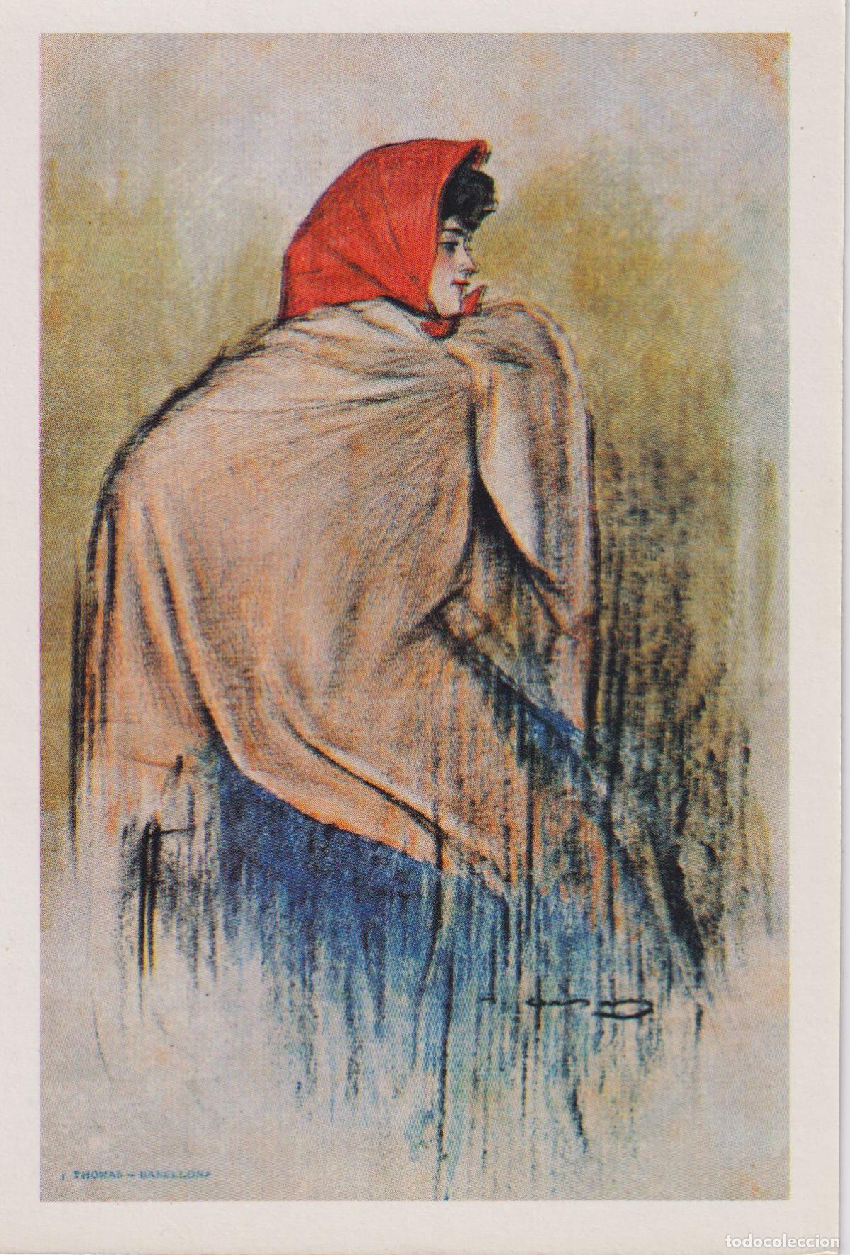Postales: POSTAL MODERNISTA - RAMON CASAS (1903) - ED. J.THOMAS - REPRODUCCI&Oacute;N