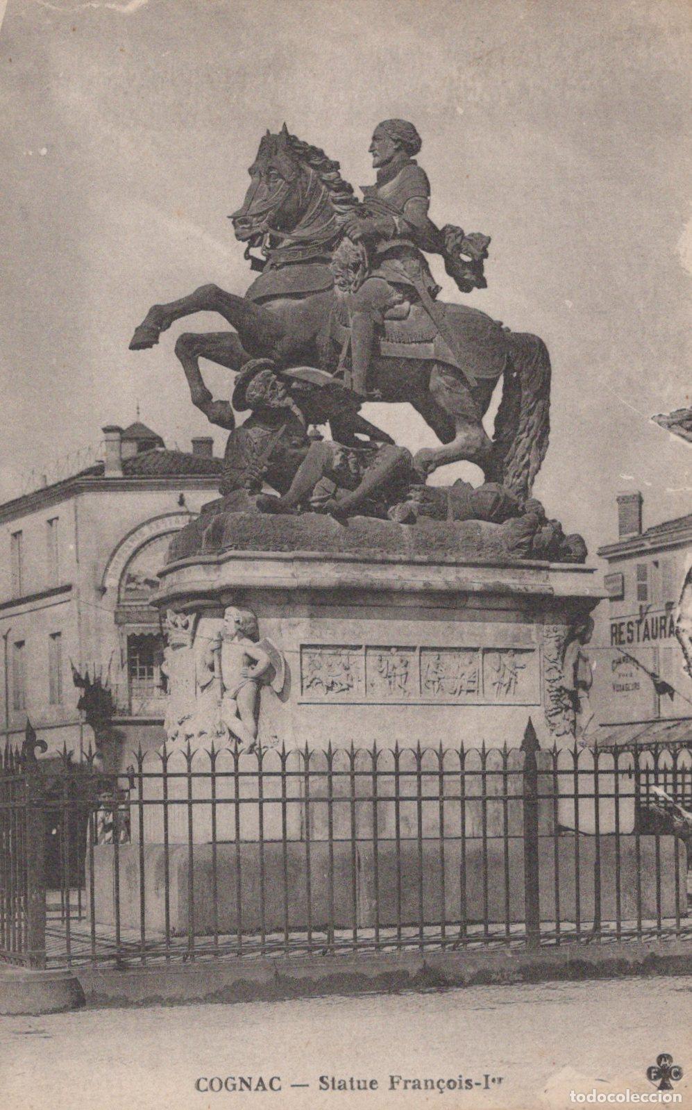 Postales: France Cognac Statue &Eacute;questre Fran&ccedil;ois Ier Unposted *YAD175