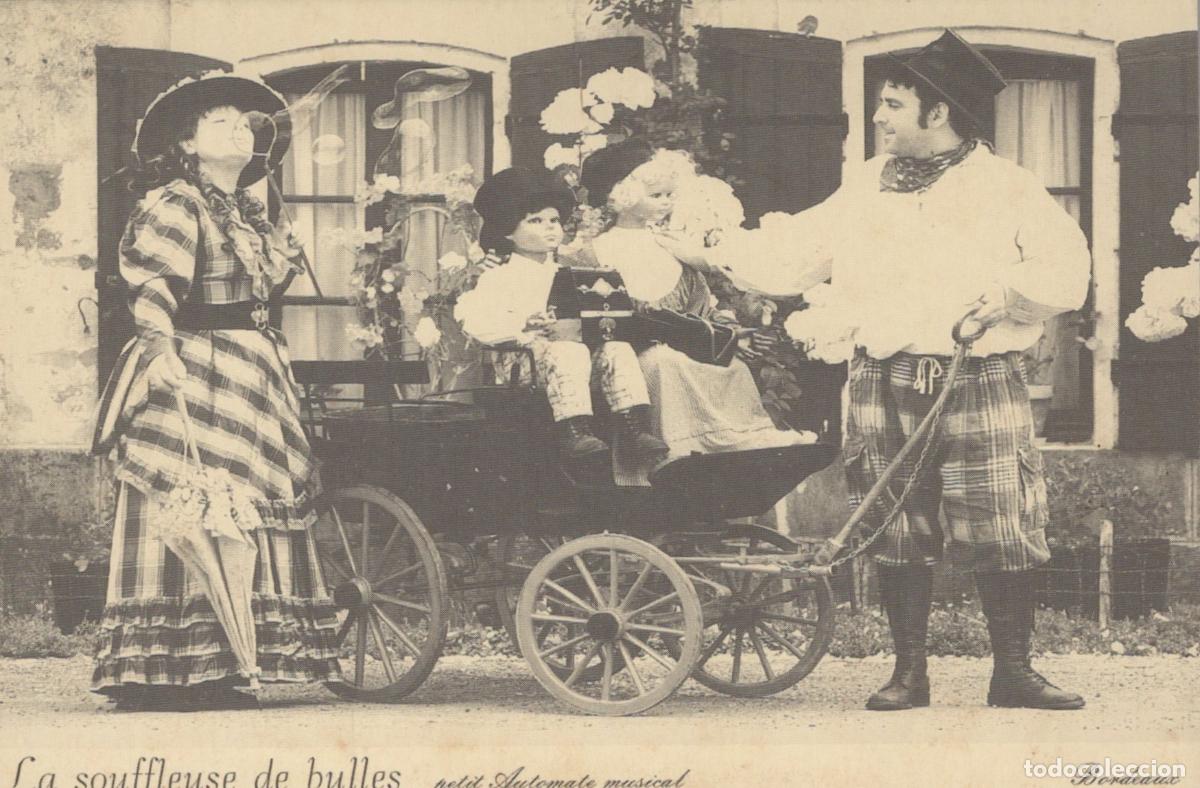 Postales: France Bordeaux Personnages Costumes Femme Bulles Automates Unposted *YAD824