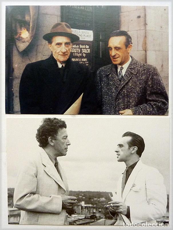 Postales: 2 FOTO-POSTALES DE EUGENIO GRANELL CON MARCEL DUCHAMP Y ANDR&Eacute; BRETON -FUNDACI&Oacute;N GRANELL-2002 - NUEVA