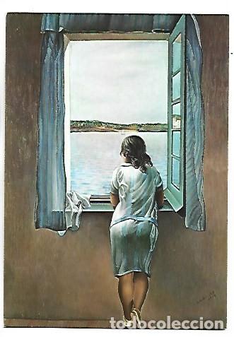 Postales: &rdquo; MUCHACHA A LA VENTANA &rdquo;.- (SALVADOR DALI).- MUSEO ARTE CONTEMPORANEO.-MADRID