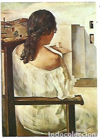 Postales: &rdquo; MUCHACHA DE ESPALDAS &rdquo;.- (SALVADOR DALI).- MUSEO ARTE CONTEMPORANEO - MADRID