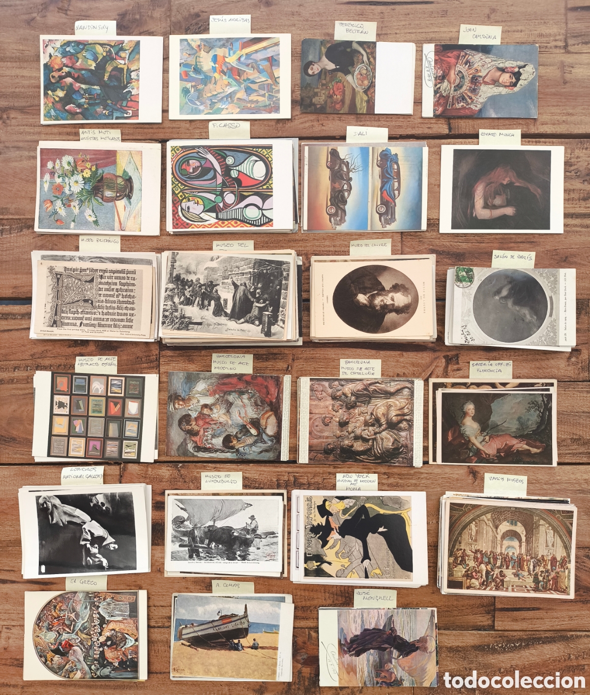 Postales: Lote 482 postales de Arte varios Museos y Artistas desde principios del siglo XX en adelante