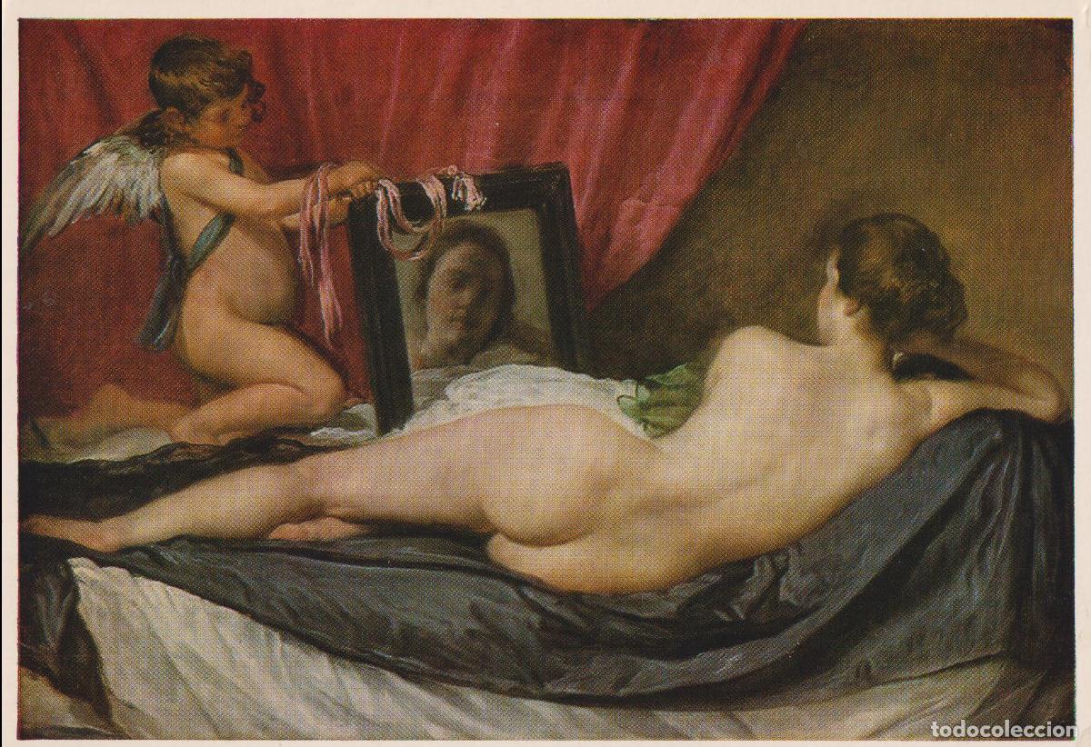 Postales: POSTAL DE LA OBRA DE DIEGO VEL&Aacute;ZQUEZ, THE TOILET OF VENUS &ndash; NATIONAL GALLERY &ndash; S/C