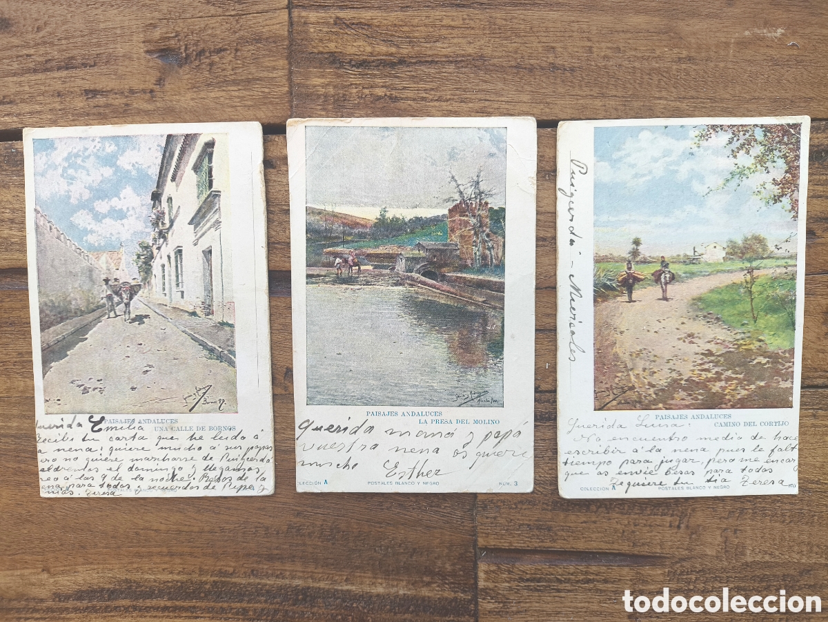 Postales: Antiguas postales Arte Manuel Garc&iacute;a y Rodr&iacute;guez Paisajes Andaluces Colecci&oacute;n A Blanco y Negro 1903