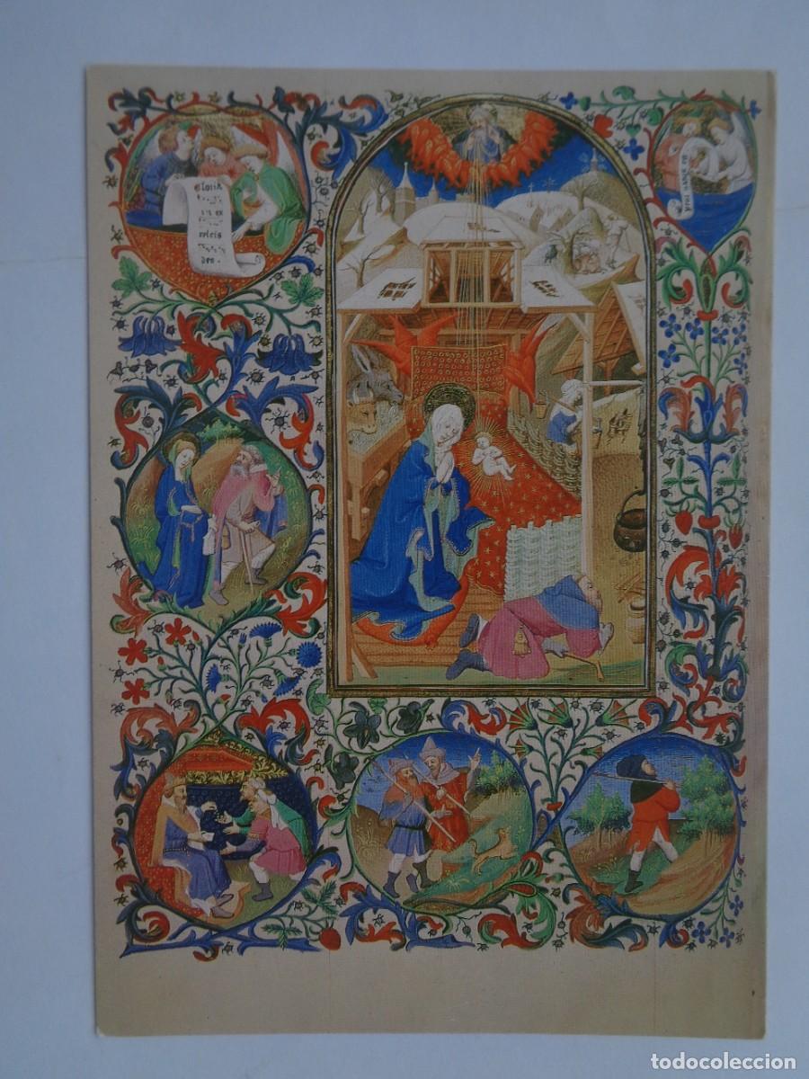 Postales: POSTAL CON PINTURA DE LAS HORAS DE ISABEL DE BRETA&Ntilde;A : NATIVIDAD . MUSEO CALOUSTE GULBENKIAN