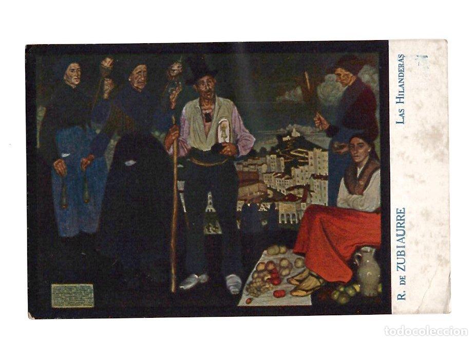 Postales: TARJETA POSTAL R. DE ZUBIAURRE LAS HILANDERAS. ASOCIACION DE ARTISTAS VASCOS
