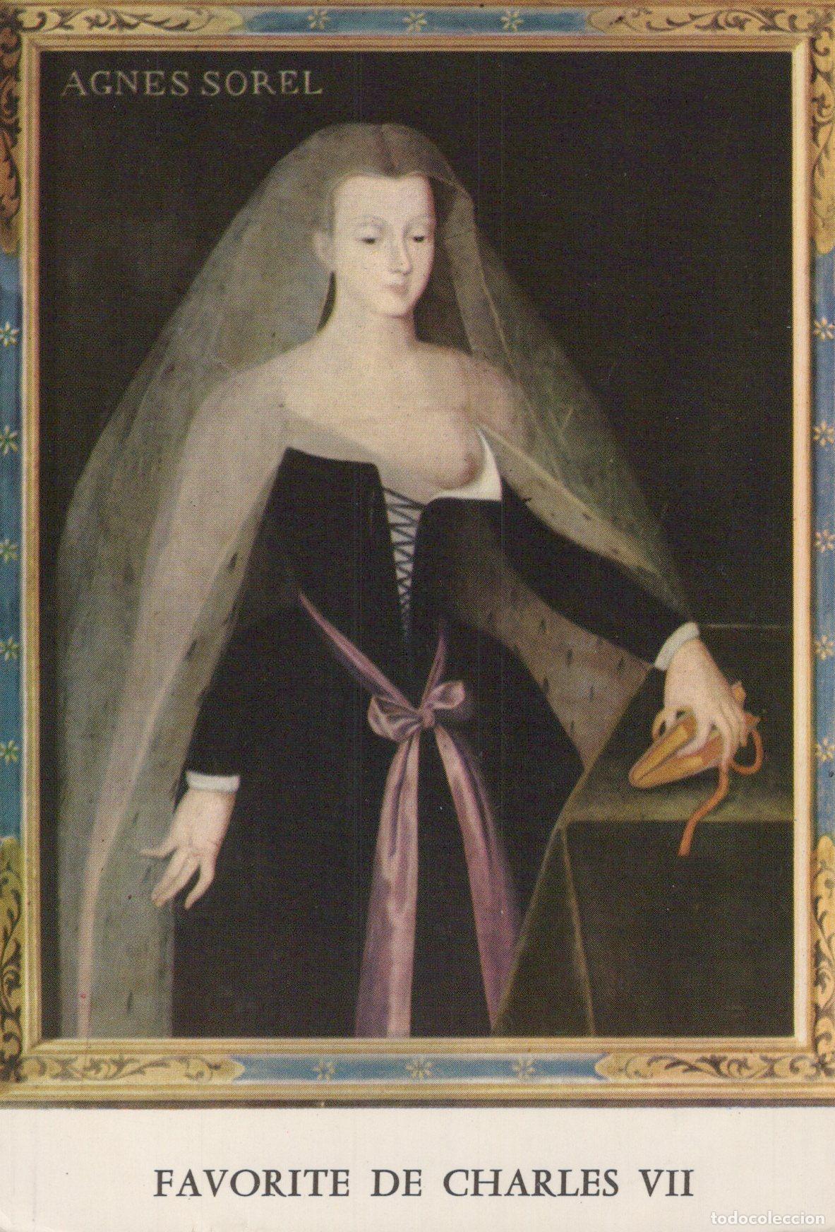 Postales: France Portrait of Agnes Sorel Favorite of Charles VII *YAH427