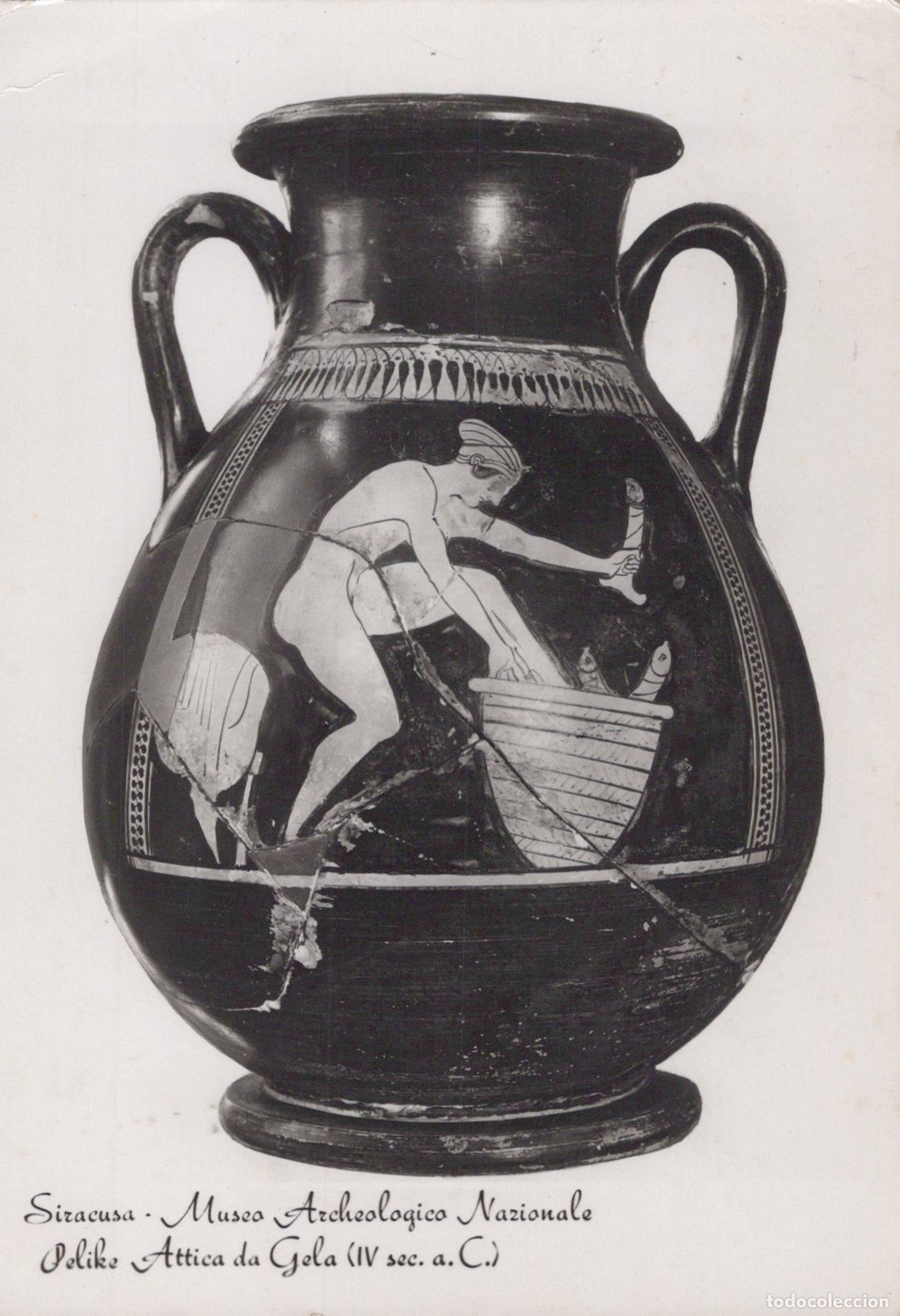 Postales: Italy Syracuse National Archaeological Museum Attic Pelike Real Photo *YAM066