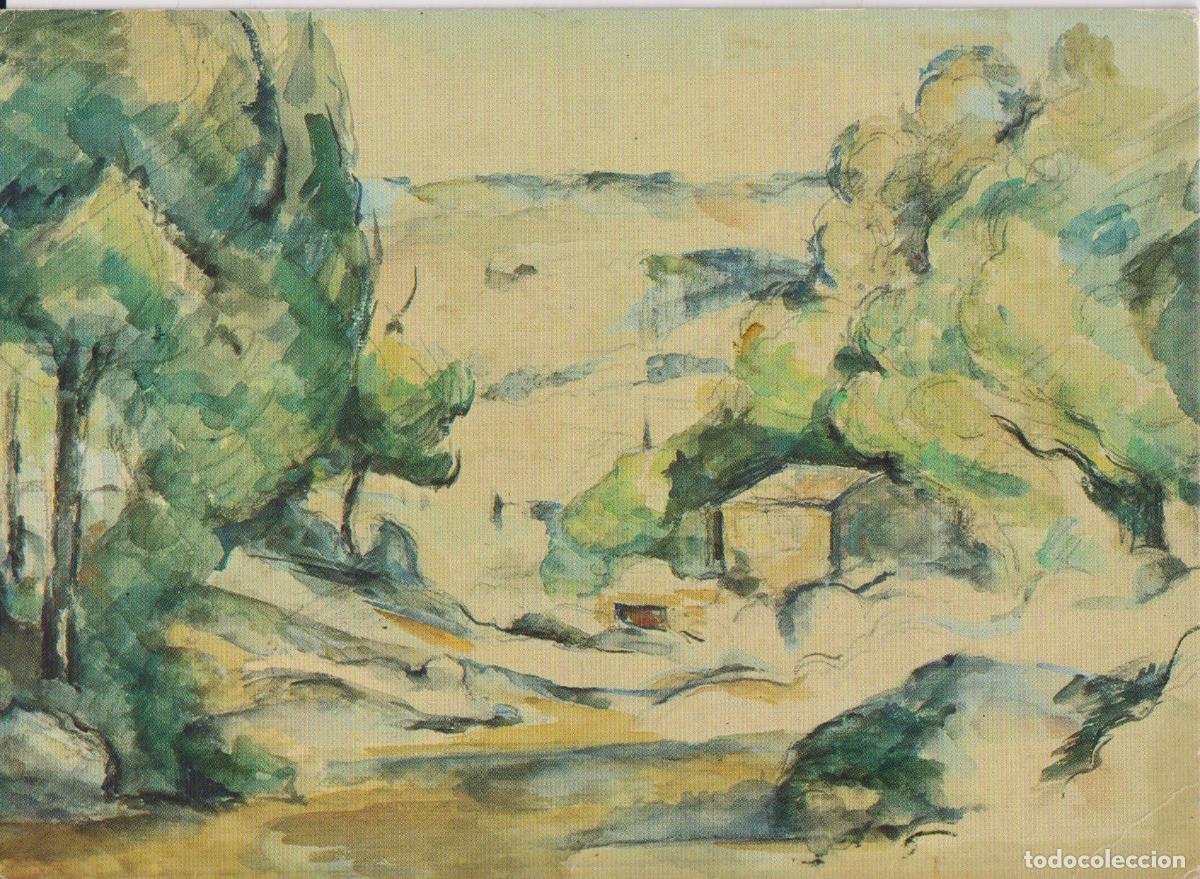 Postales: POSTAL DE LA OBRA DE PAUL C&Eacute;ZANNE, PAISAJE DE LA PROVENZA (1880) &ndash; VONTOBEL VD2205 &ndash; S/C