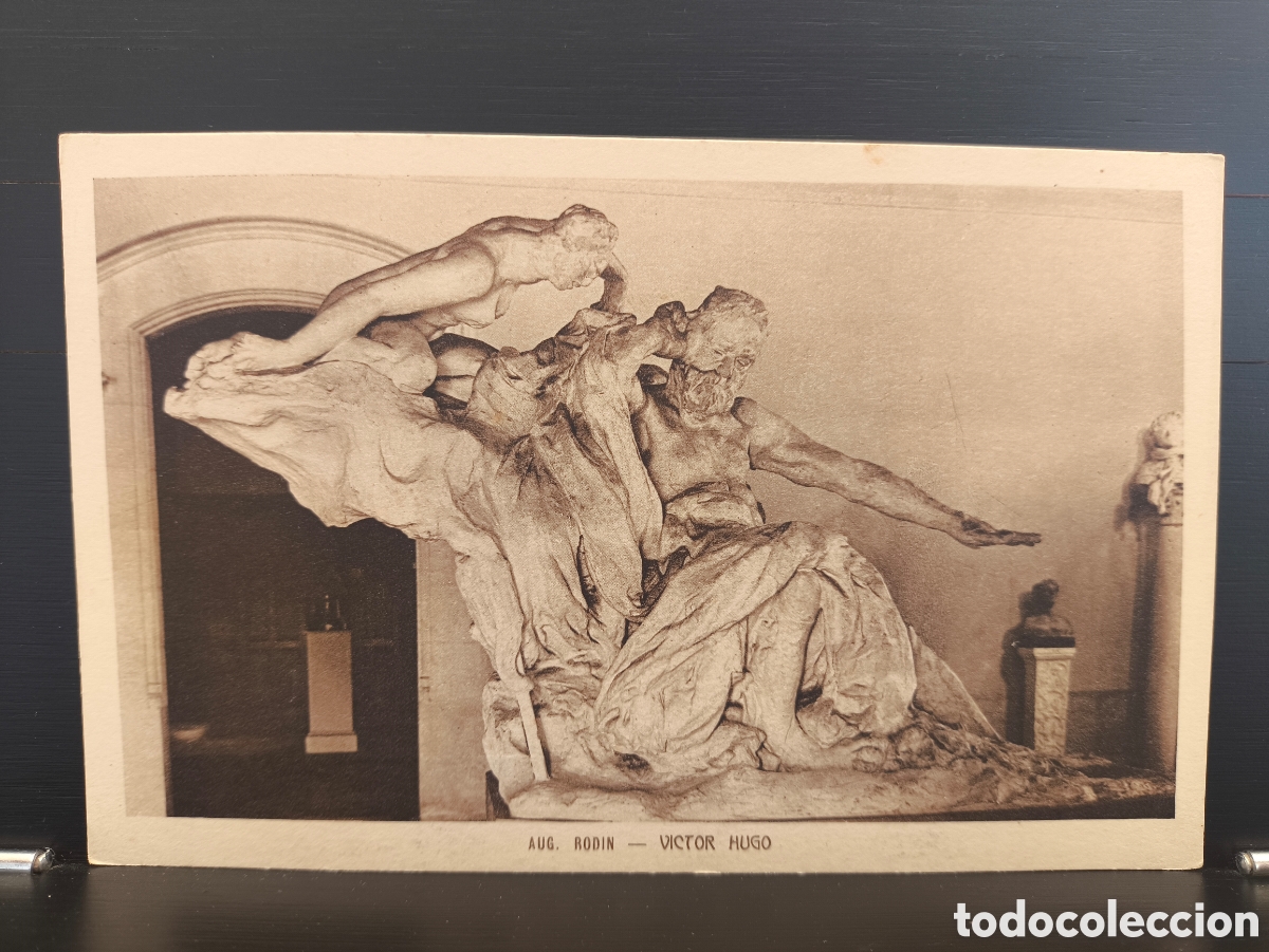 Postales: Antigua postal Arte Auguste Rodin Escultura Monumento a Victor Hugo Ed. Braun & Cie. Par&iacute;s