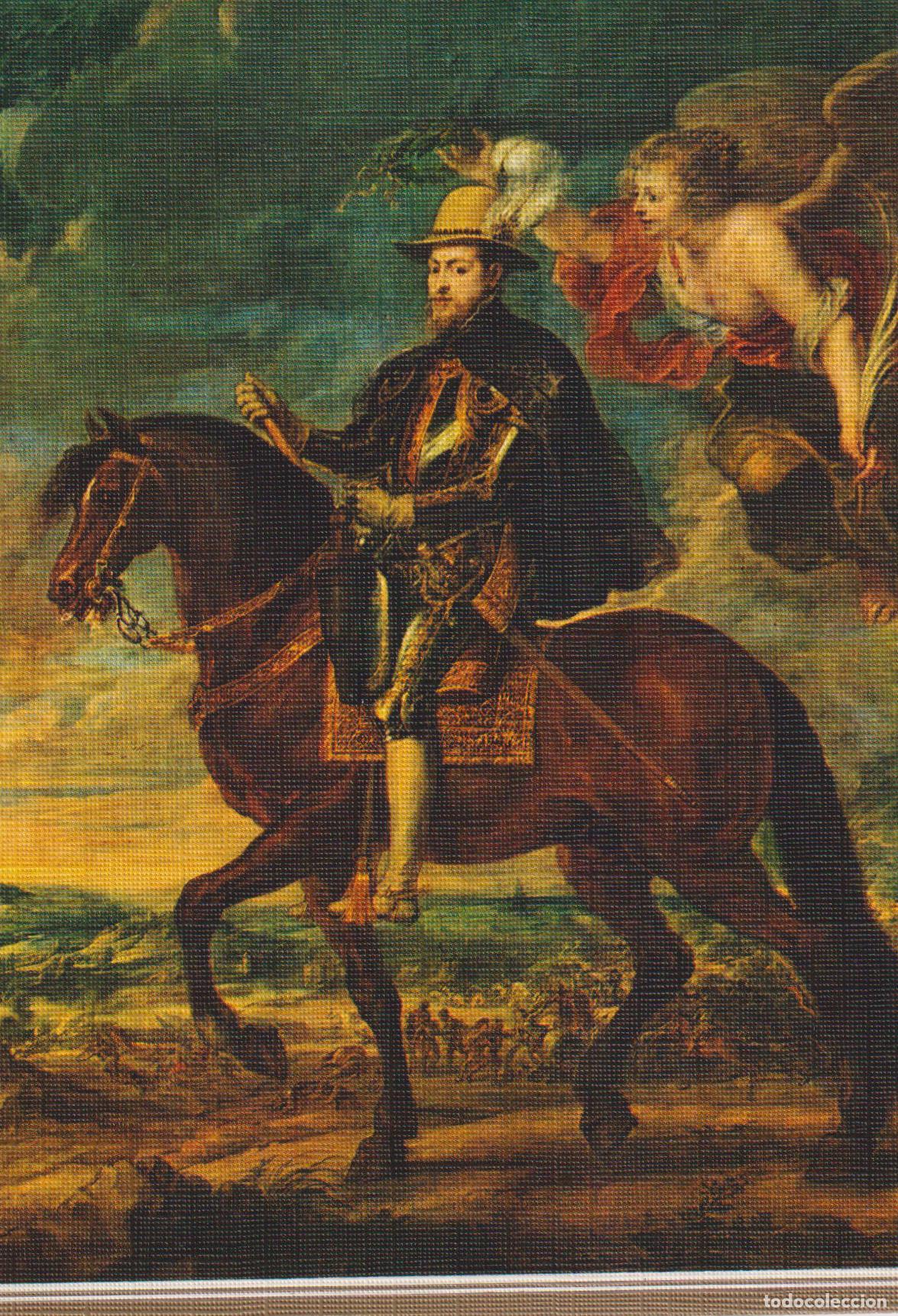 Postales: POSTAL DE LA OBRA DE RUBENS, FELIPE II, A CABALLO &ndash; ESCUDO DE ORO N&ordm;202 &ndash; S/C
