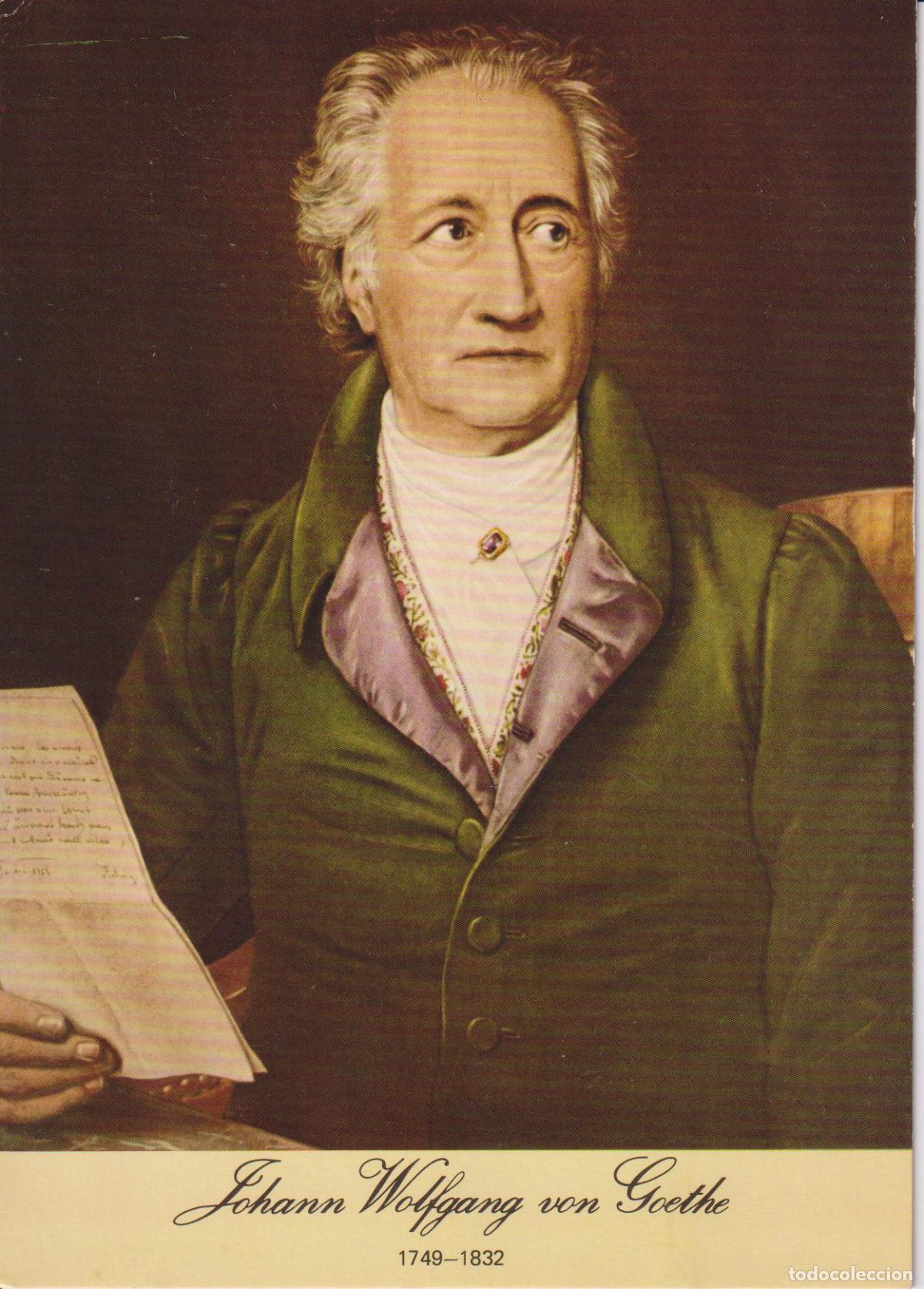 Postales: POSTAL DE LA OBRA DE J.KARL SYIELER, JOHANN WOLFGANG VON GOETHE (1828) &ndash; MICHEL & Co.4880 &ndash; S/C