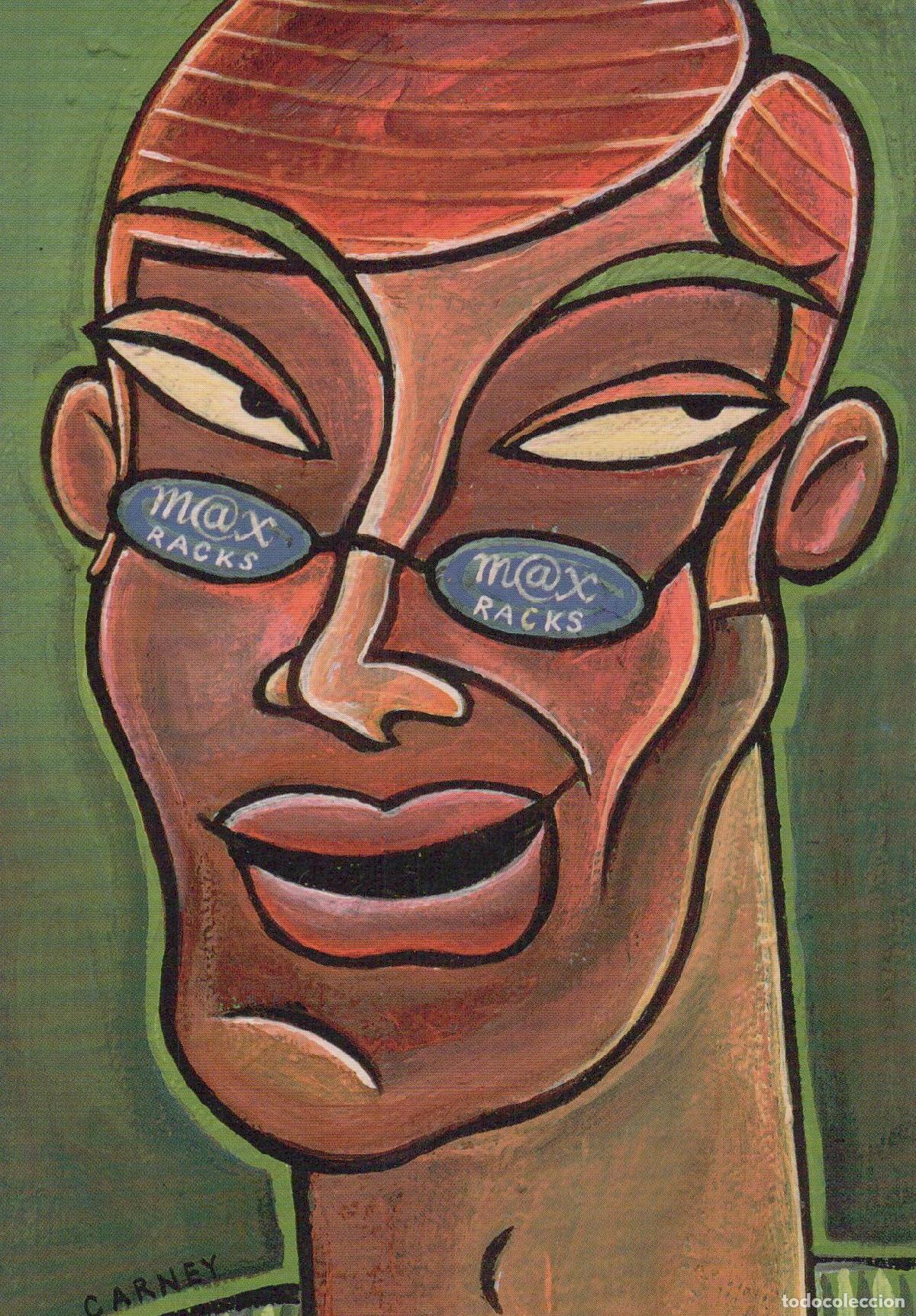 Postales: USA Los Angeles Don Carney Max Racks Abstract Portrait Art Unposted *YAU029