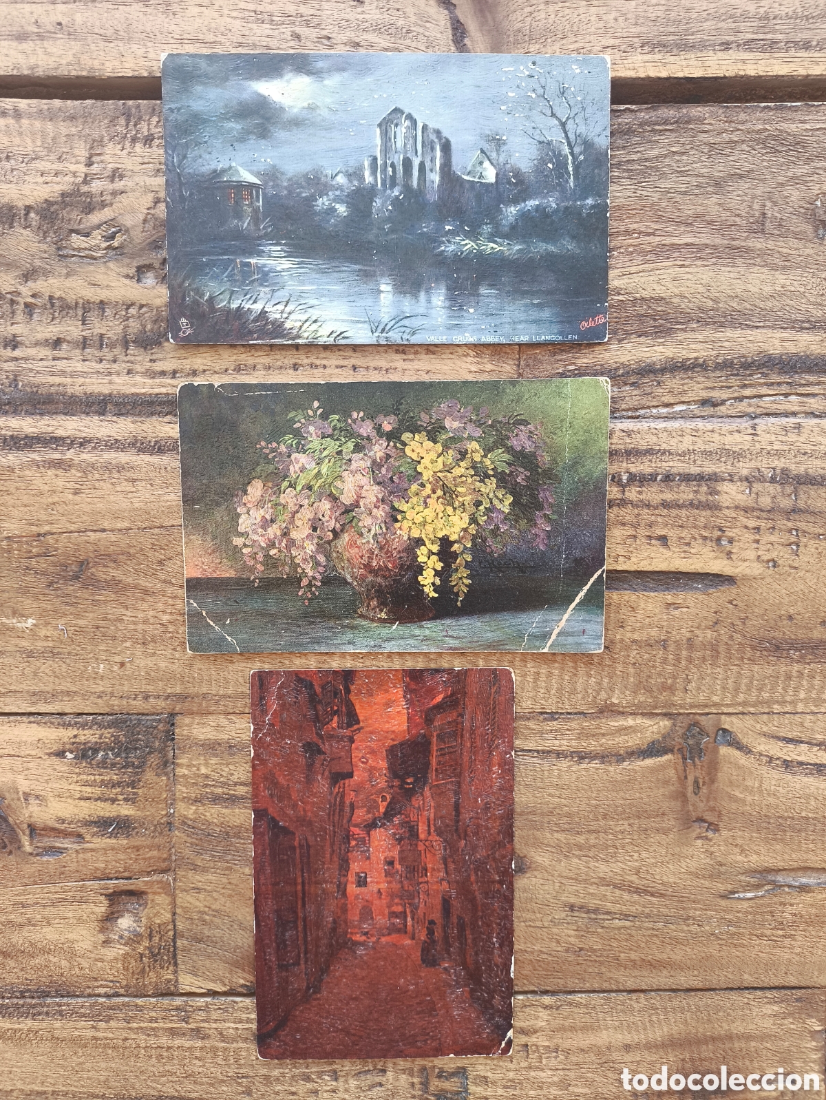 Postales: Antiguas Postales Arte oleoplast oleograf&iacute;a oilette imitan la textura y acabado de pintura al &oacute;leo