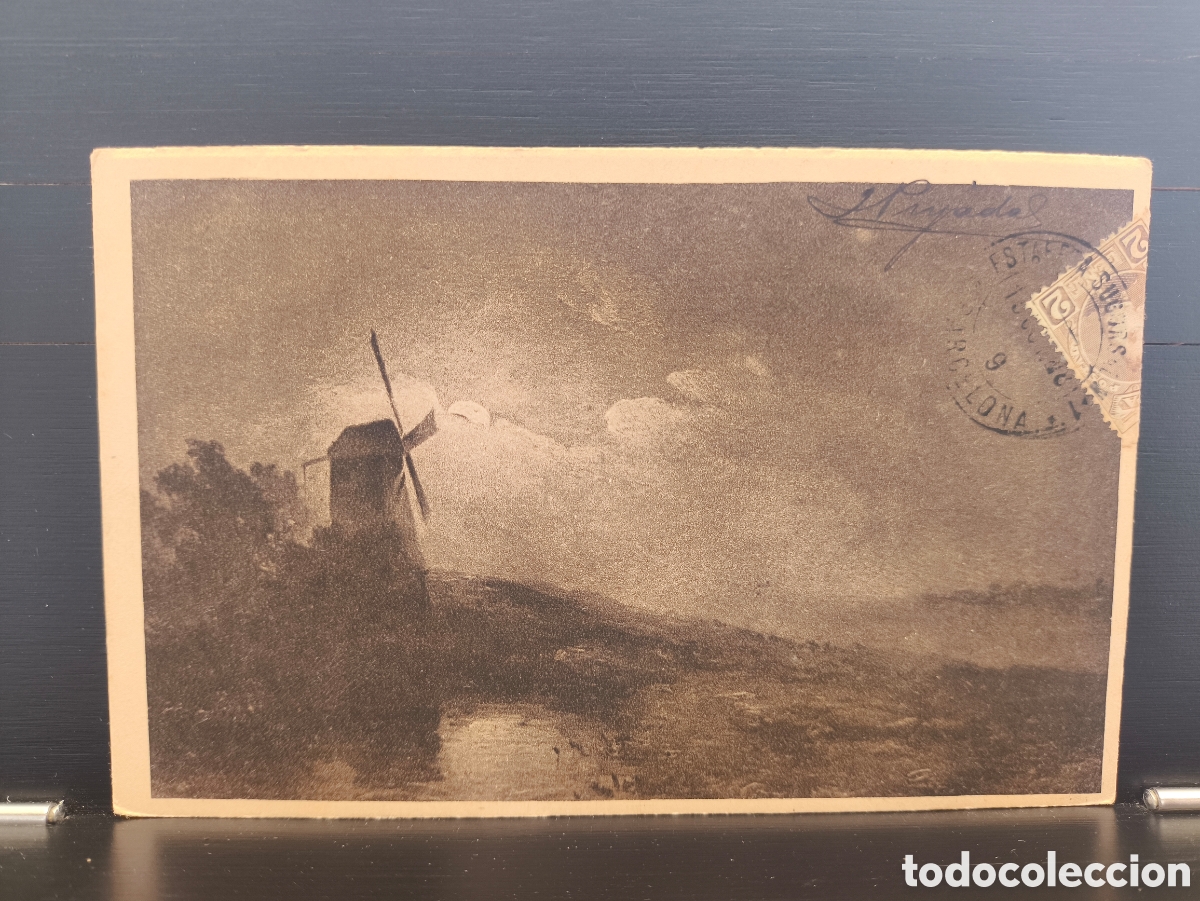 Postales: Antigua Postal Adalbert Stifter Molino de Viento Windm&uuml;hle Ed. B.K.W.I. Br&uuml;der Kohn Wien 455-1 1918
