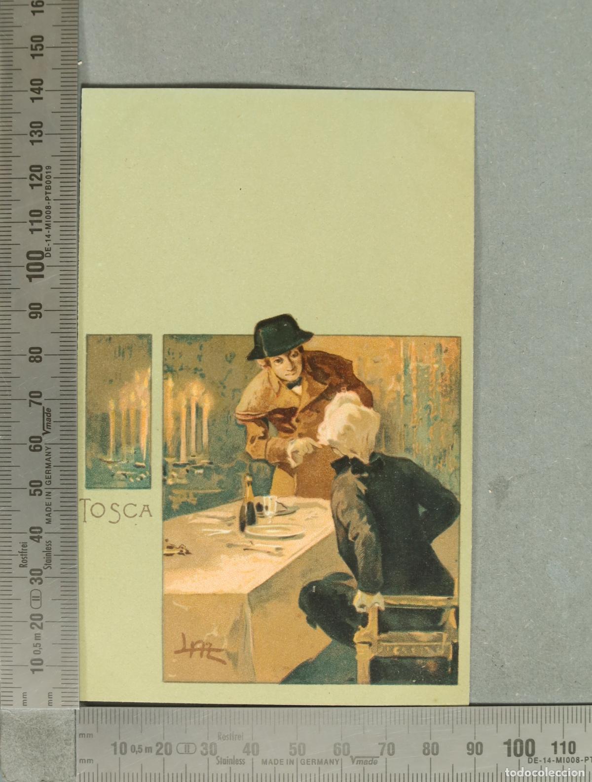 Postales: POSTAL. Tosca - Leopoldo Metlicovitz, Giacomo Puccini - G. Ricordi & C.